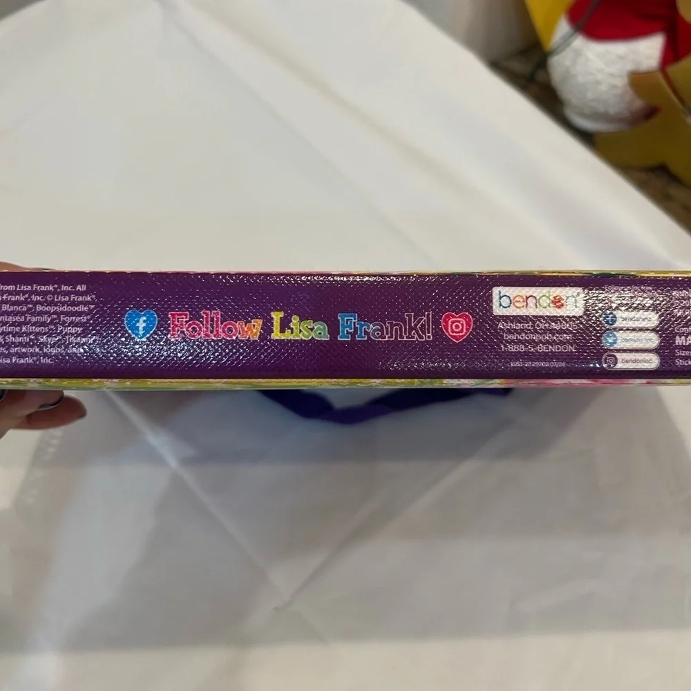 Lisa Frank tikanni portfolio not complete sticker & coloring pad partially used